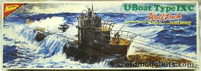 Nichimo 1/200 German U-Boat Type IXC Wolfpack U-107 - Motorized, U-2010 plastic model kit